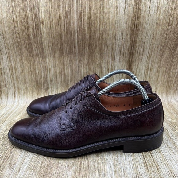 Salvatore Ferragamo Moral Plain Toe Shoes Blucher Derby Oxfords Mens Size 9 D main image 7